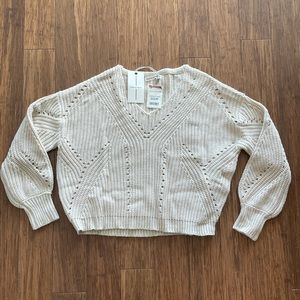 Tan patterned sweater